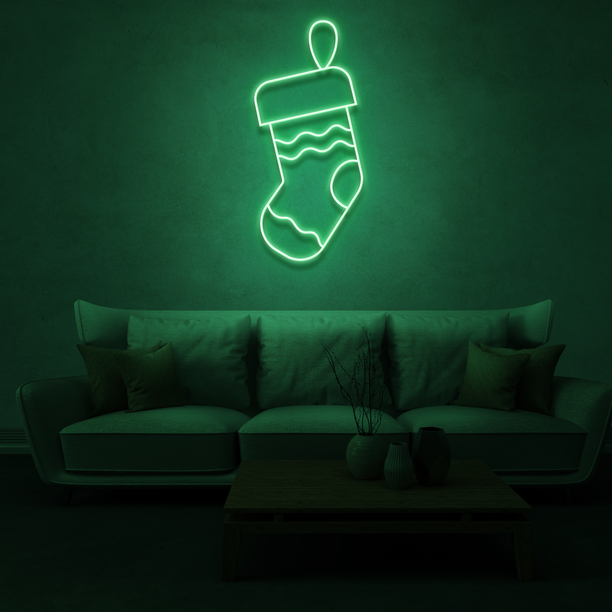 Customisable Christmas Stocking Neon! 🎄