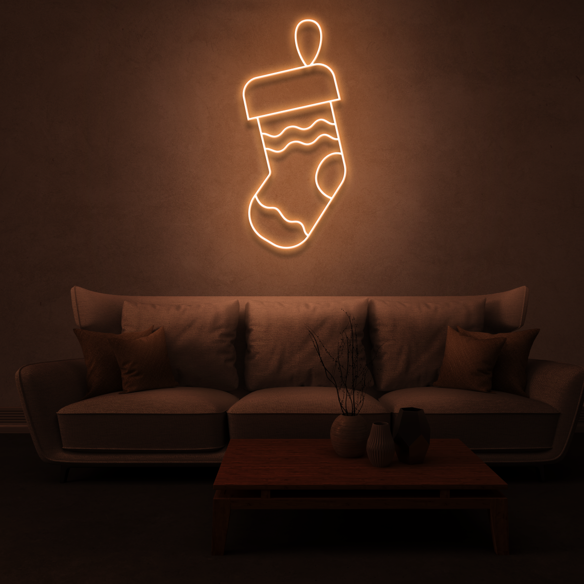 Customisable Christmas Stocking Neon! 🎄