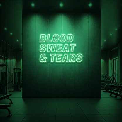 Blood Sweat and Tears LED Neon sign 🩸 💦